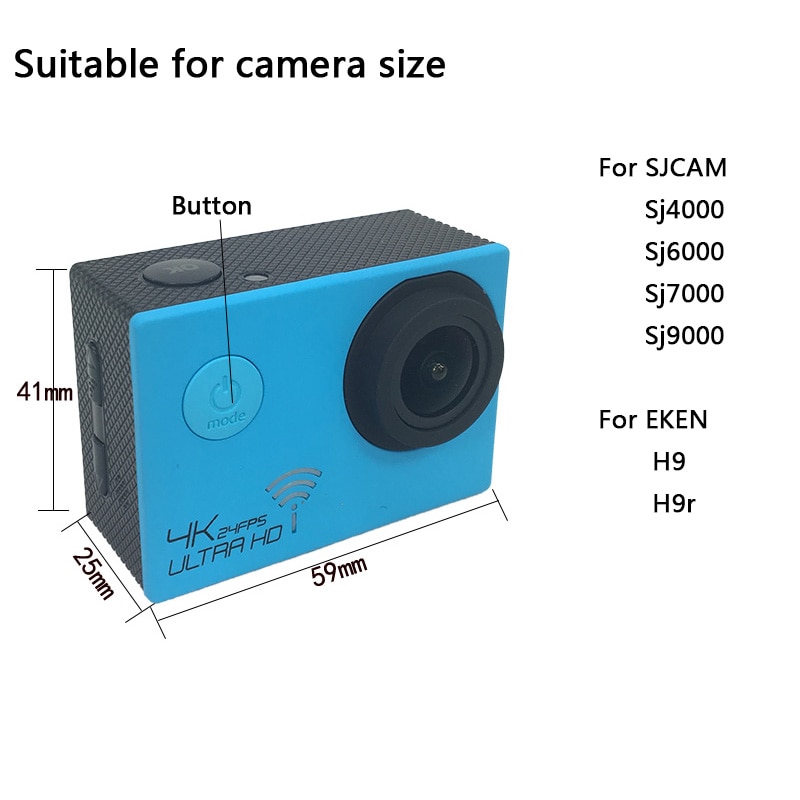 Waterproof Case For SJCAM SJ4000 EKEN H9/R AKASO EK7000 EK5000/ DBPOWER EX5000/ Underwater Protective Housing Case Accessories