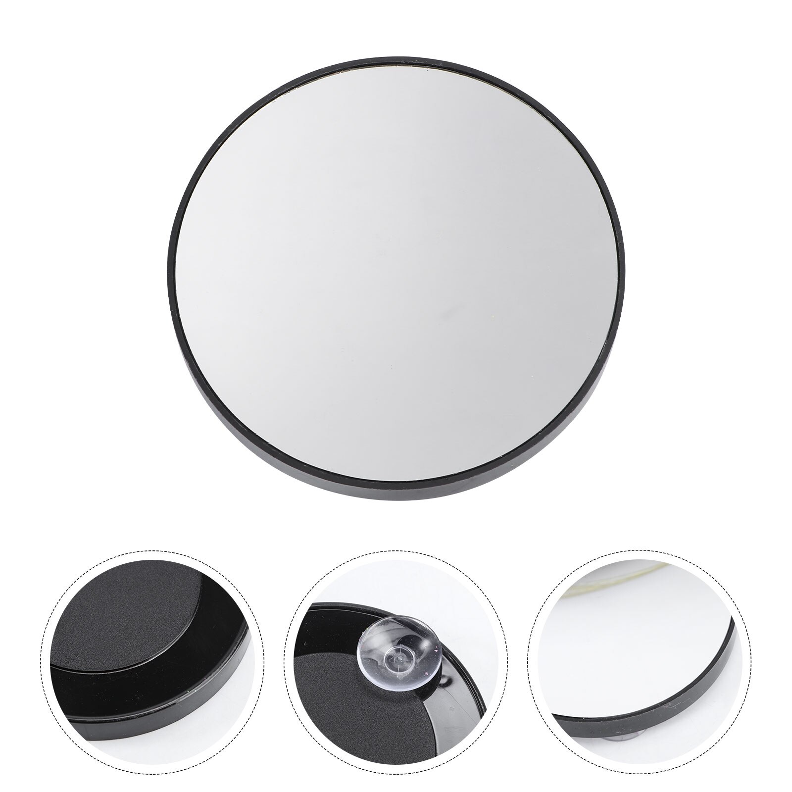 3.5inch 15X Magnifying Round Shape Makeup Mirror with Suction Cups Fixture