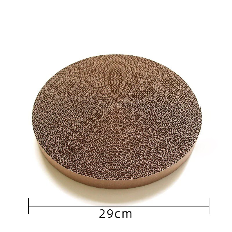 Round Cat Scratcher Grinding Claws Cardboard Corrugated Paper Wear Resistant Scratcher Pad Relaxing Cat Bed Supplies: Replaceable