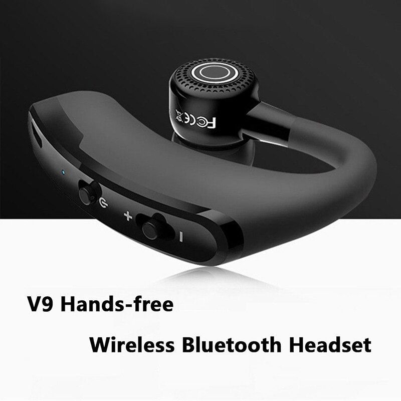 Vaorlo V9 Bluetooth Oortelefoon Sport Driver Auto Draadloze Hoofdtelefoon Met Mic Hd Handsfree Bellen Stereo Muics Business Headsets V8