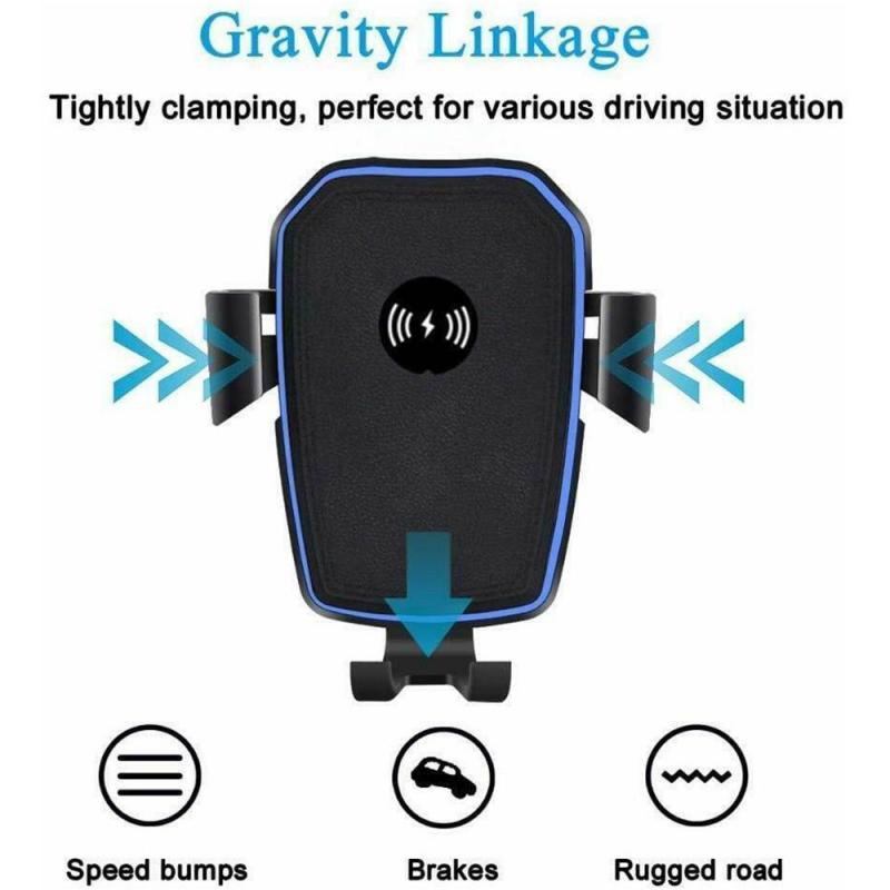 10W Qi Fast Car Wireless Charger Intelligent Infrared Fast Wireless Charging Car Mount For Air Car Phone Holder Car Accessories