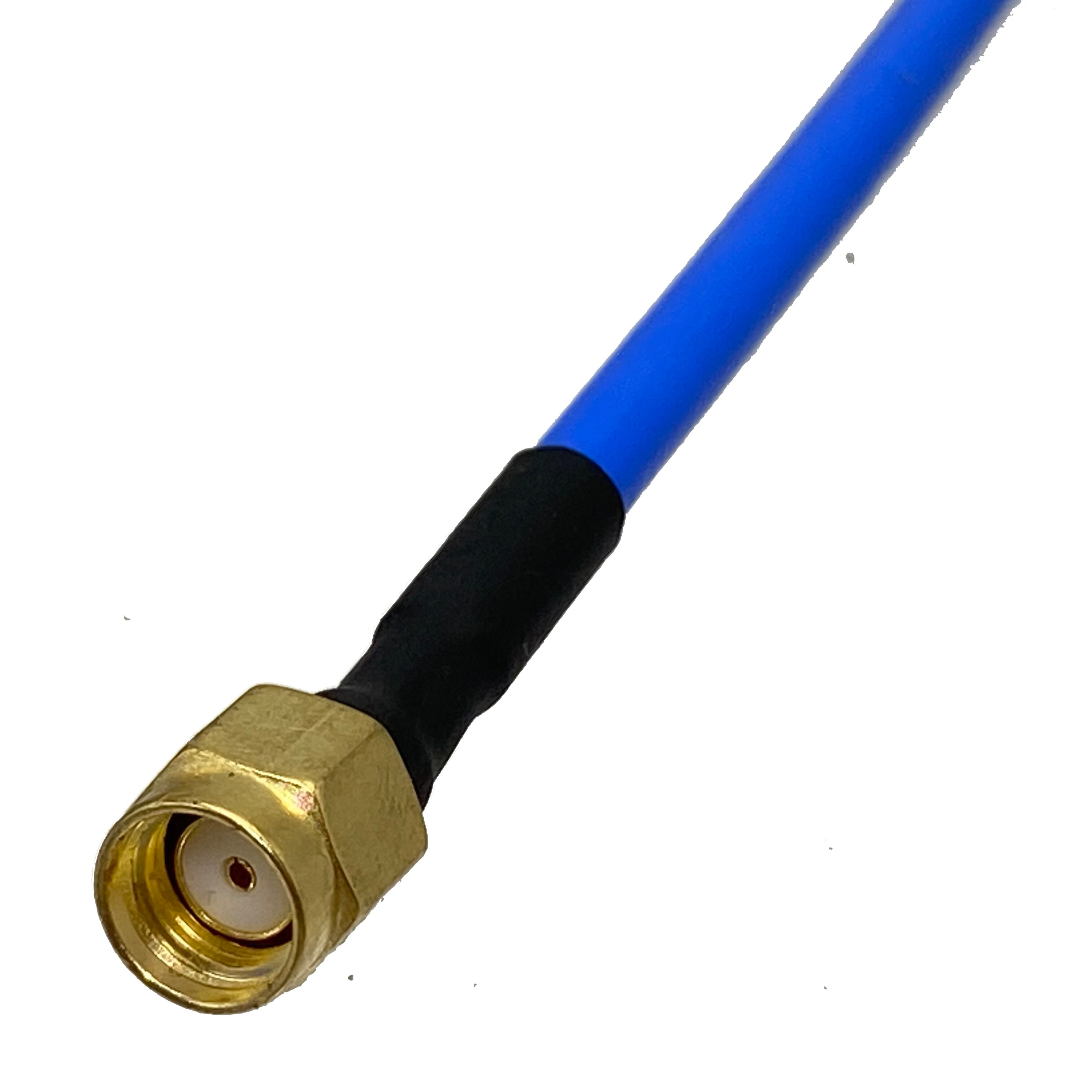 1pcs RG402 0.141&quot; SMA Male Plug to RP-SMA Male Jack RF Coaxial Connector Flexible Pigtail Jumper Blue Cable 4inch~5M