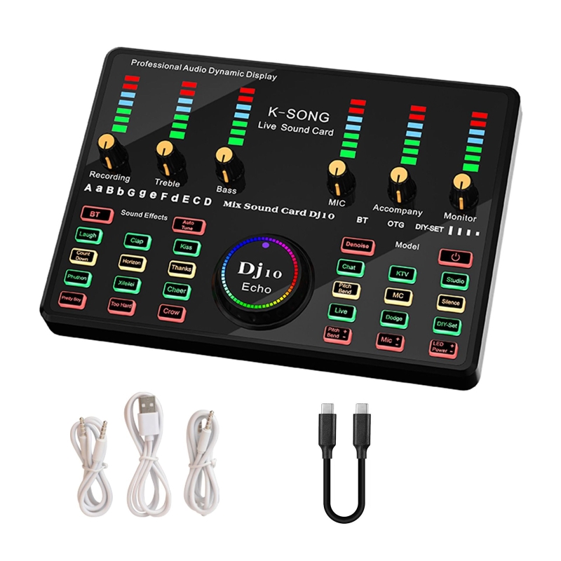 Professionele Aanpassen Stereo Geluid Kaarten Board Mixer Schudden Live Apparatuur Professionele Elektrische Aanpassing Tone