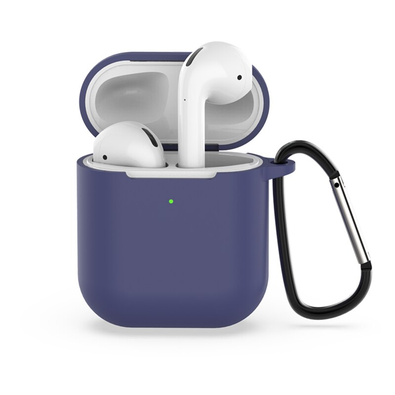 Funda para auriculares con funda de gancho para Apple Airpods 2 Airpods2 funda de silicona para Airpods 2 Caja de carga inalámbrica Bluetooth: 13