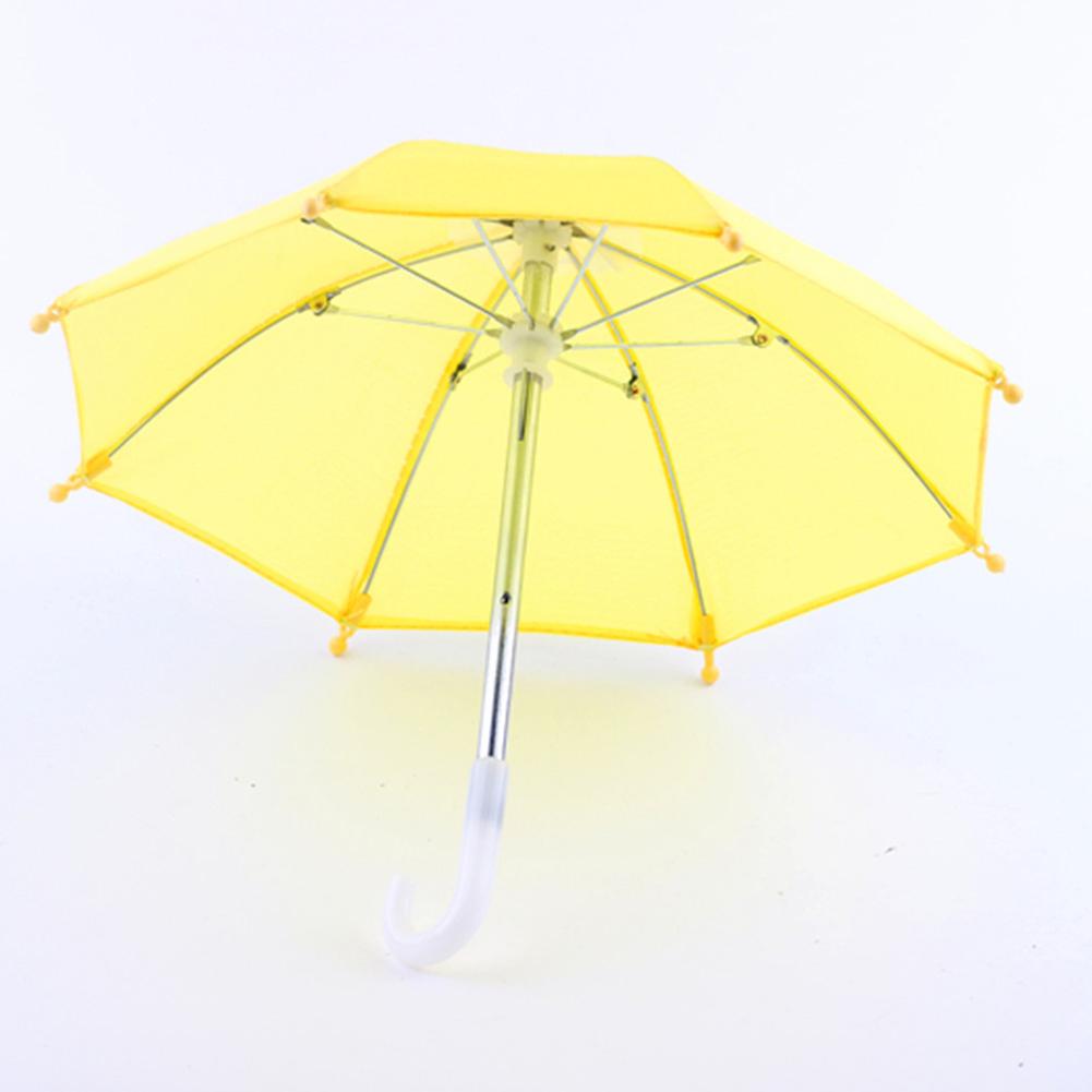 Mini Toy Umbrellas Doll's Toys Girls Doll Accessory Rain Umbrella Play Toy Photography Prop Cute Dollhouse Miniature Umbrella