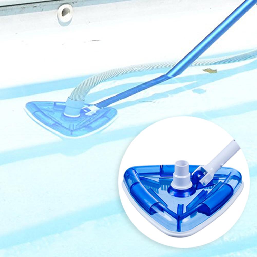 Transparent Triangle Spa Swimming Pool Vacuum Cleaner Head Wall Ground Cleaning Brush Tool Accessory for Tubs SPA Fountain