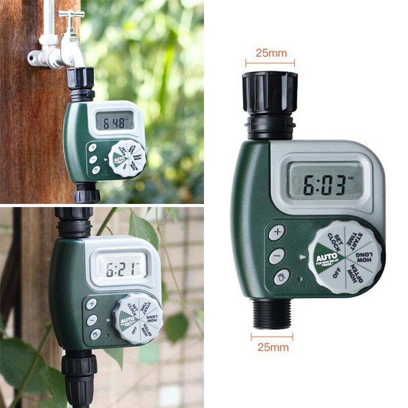 Digital Electronic Hose Sprinkler Water Timer Garden Irrigation Controller Large LCD Screen _WK