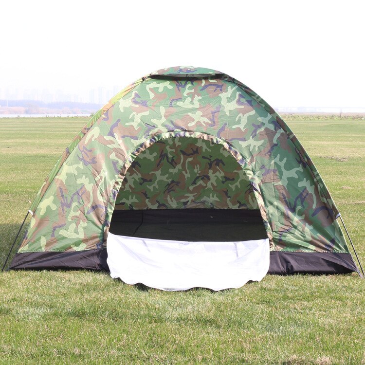 Outdoor automatic tent manual four people double single digital camouflage beach camping camping army tent: 3