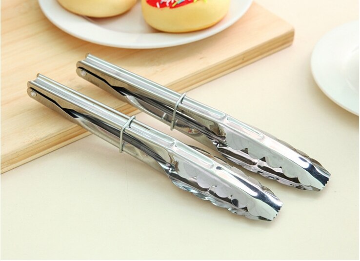 Stainless steel food clip bread clip kitchen dish cake barbecue clip