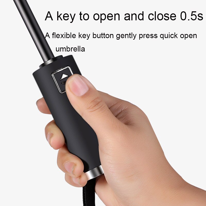 Womens Umbrella Windproof Strong Wind Resistant Men Folding Automatic Chinese 10K Sun And Rain Umbrella For Fish Big Parasol