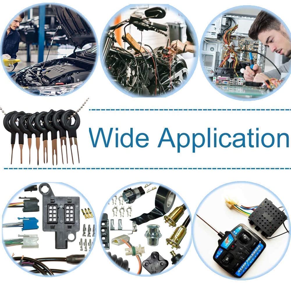 100 Stuks Pin Extractor Set Auto Draad Crimp Terminals Removal Tool Kit Auto Reparatie Handgereedschap Stylus Automotive Stekkers Puller in Doos