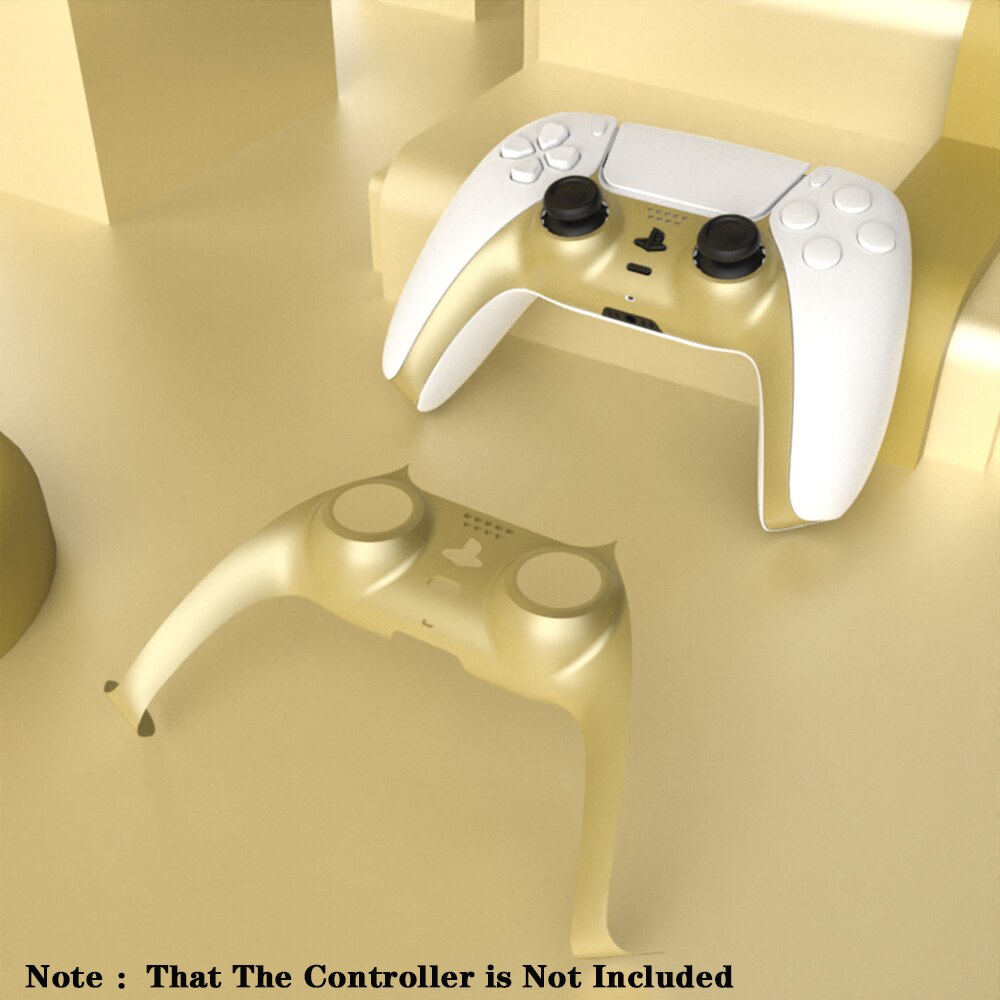 Ps5 controller-dekorleisten-abdeckungen, ersatzgehäuse für drahtloses dualsense-zubehör: Gold