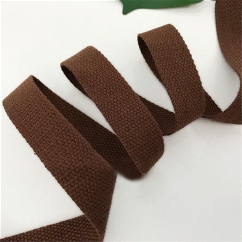 Lshangnn 25mm (1 &quot;) leinwand Rucksack Gürtel Polyester Baumwolle Gurtband Band Tasche Gurtband Kleidung Handwerk Zubehör 40 Farben
