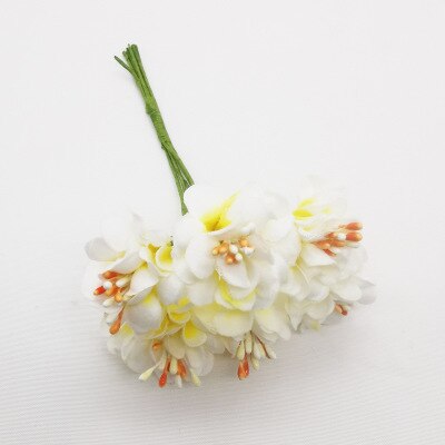 6 STUKS Geschenkdoos Scrapbooking Anjer Kunstbloemen Zijde Boeket Voor Bruiloft Decoratie Party DIY Krans Craft Nep Bloem