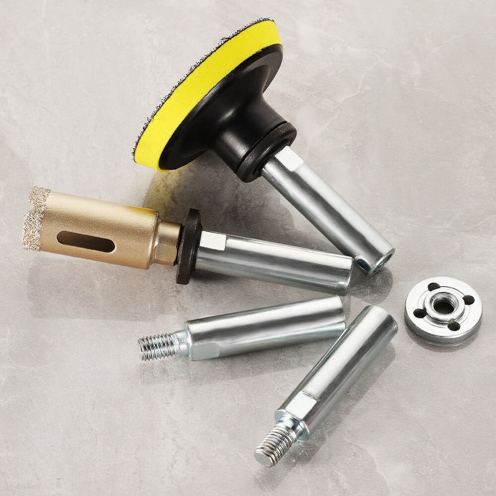 Angle Grinder Extension Connecting Rod Stainless Steel Extender Shaft Set Accessoriesfor Rotary Polisher Car Polisher M10 M14