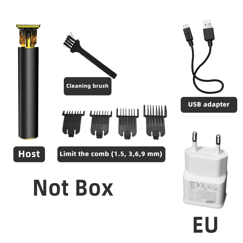 Kemei 1971-tondeuse à cheveux pour hommes, Pro li-outliner skull, rasoir sans fil, rasoir à 0mm, rasoir sans fil pour chauve: without Box(EU plug)