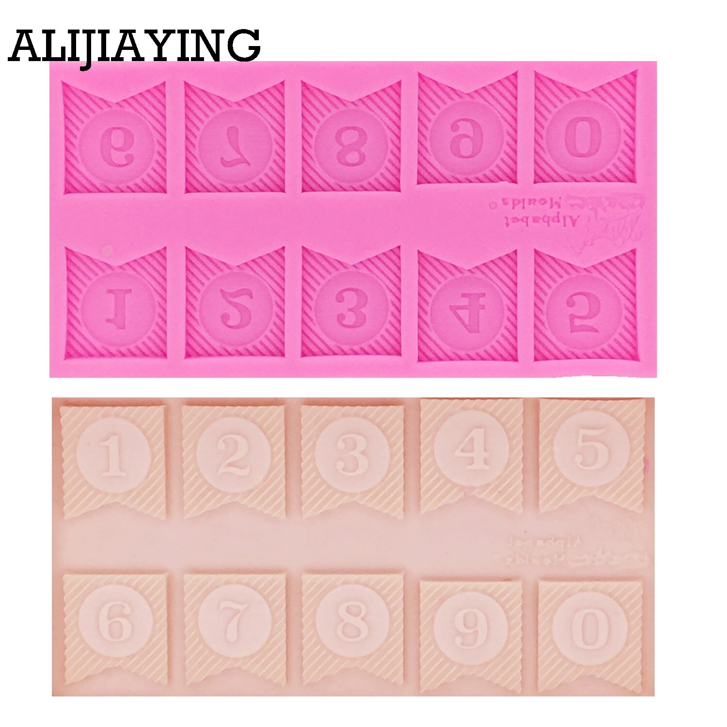 M1177 letters alfabet siliconen taart snoep klei mallen nummer gumpaste chocolade mal fondant taart decoratie gereedschap: 1178