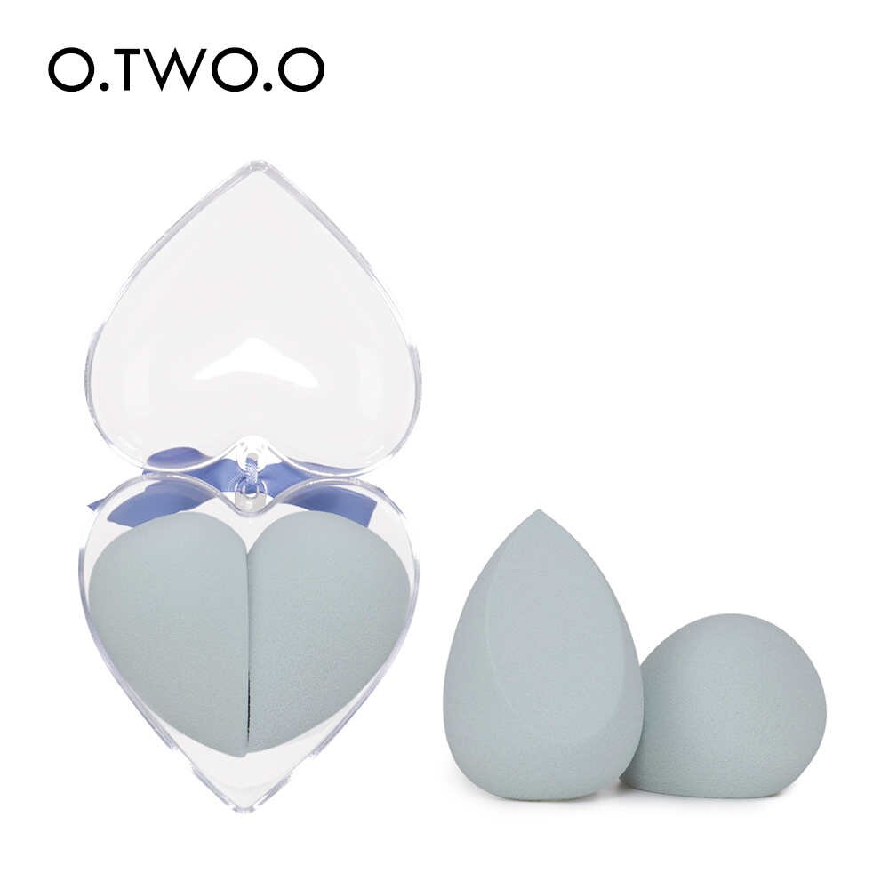 O.two.o hartvormige make-upspons, zacht en glad, vloeibare foundation voor het gezicht, concealercrème, cosmetische puff, make-uptools: 01
