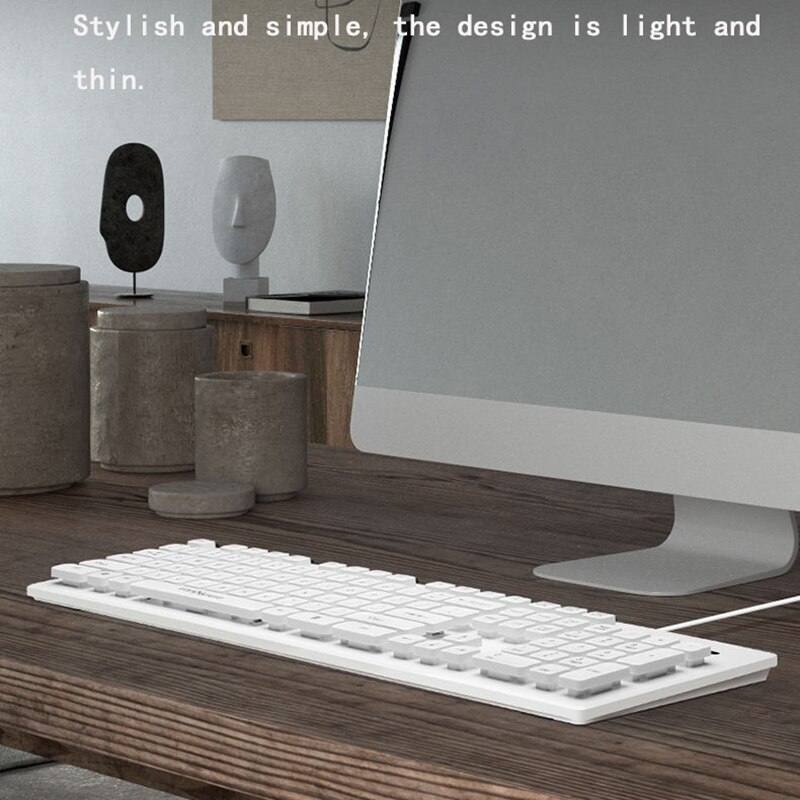 Mechanical Gaming Keyboard USB Wireless pink gaming Keyboard For Gamer PC Laptop keycaps Keyboard for girls white cute keyboard