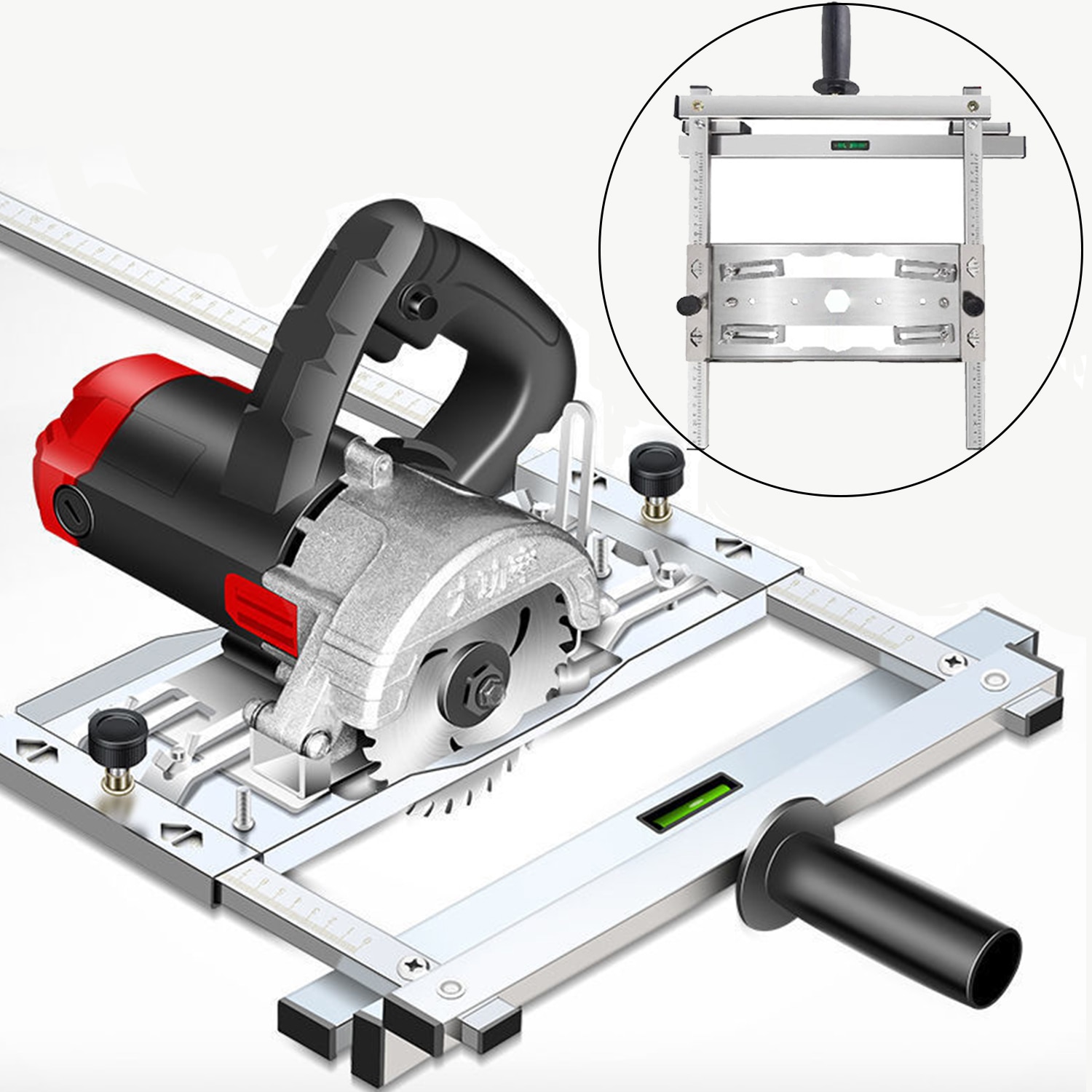 Máquina de corte guía de posicionamiento, herramienta para cortar madera, sierra Circular eléctrica, enrutador de carpintería