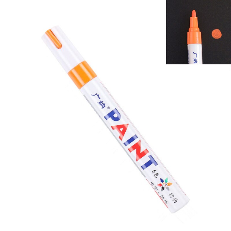 12 Kleuren Wit Waterdichte Rubberen Permanente Verf Marker Pen Autoband Loopvlak Milieu Band Schilderij: 558
