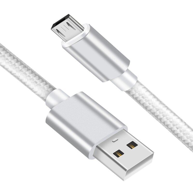 2A Nylon Micro USB Cable Fast Charge USB Data Cable for Samsung Vivo LG Lenovo Tablet Android Mobile Phone USB Charging Cord