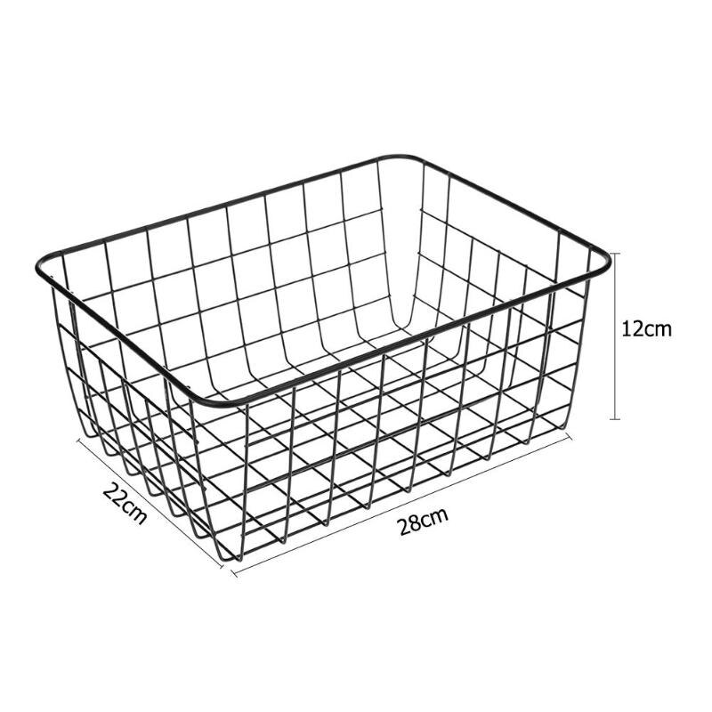 jern Kunst rutenett oppbevaringskurv husholdning stasjonær metall arrangør holder stasjonære bokstøtter lagringsstativer hjem rangement container