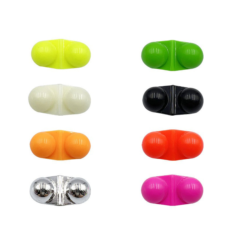 10 Stück tragbare Seefischerei Attraktor Glocke Perlen bunte Kunststoff Angeln Doppel rassel Fisch Biss Alarm für locken Zubehör