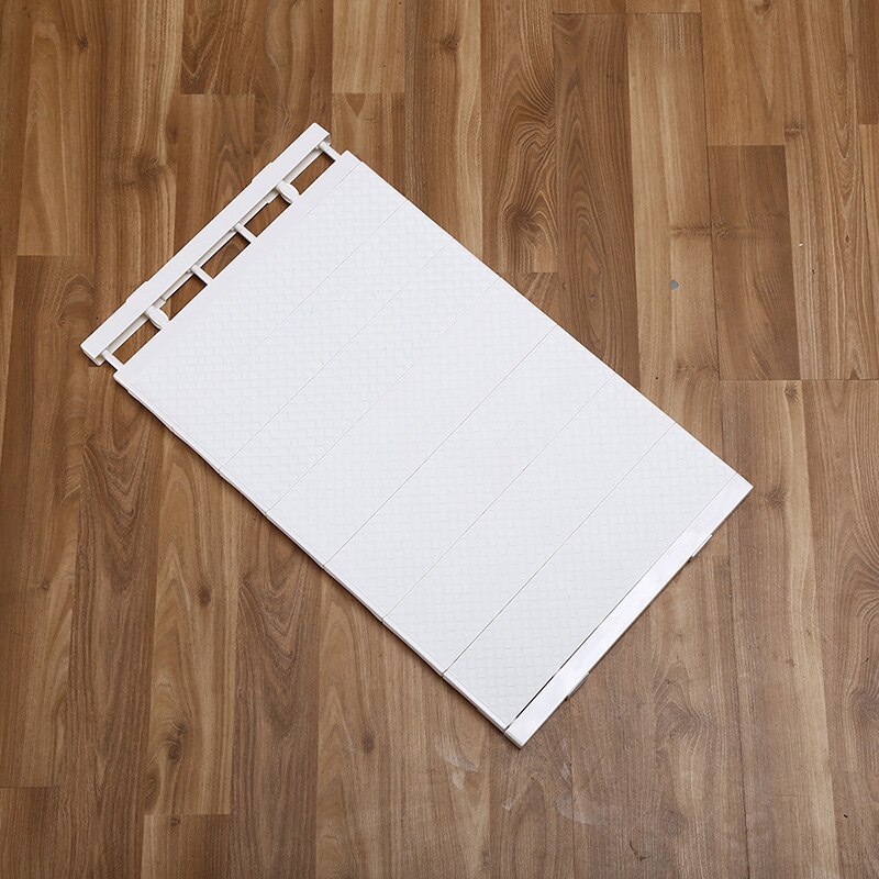 Adjustable Closet Organizer Shelf Wardrobe Space-saving Rack Cabinet Holders Wall Mounted Kitchen Bathroom Storage Rack Shelf: White / 50