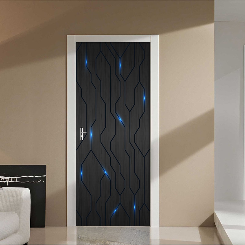 Pvc Self-Adhesive Waterproof Door Sticker Modern 3... – Grandado