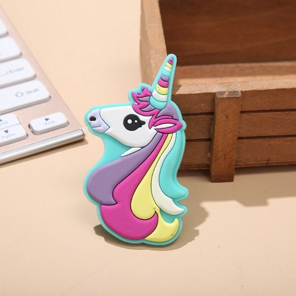 Taille-crayon licorne mignon dessin animé, 2 pièces, pour enfants, , taille-crayon manuel, papeterie fournitures scolaires: 002