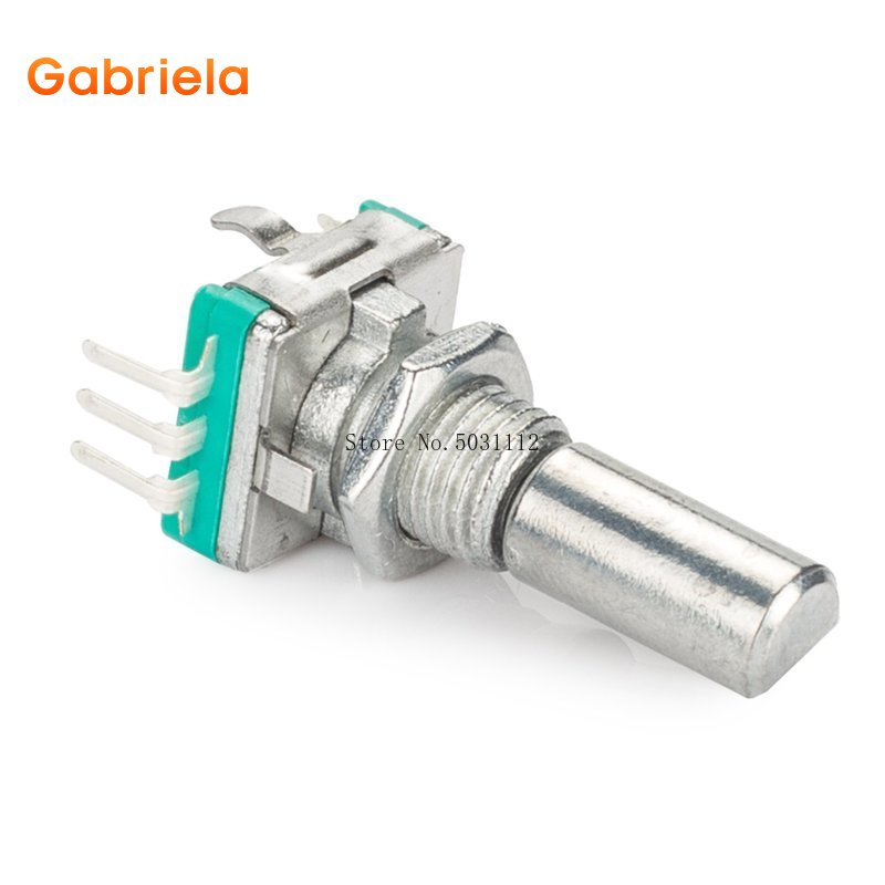 2 pcs 5Pin Auto DVD Navigatie Potentiometer/Auto DVD Volume Schakelaar/360 graden Encoder/Volume Schakelaar EC11 halfronde handvat
