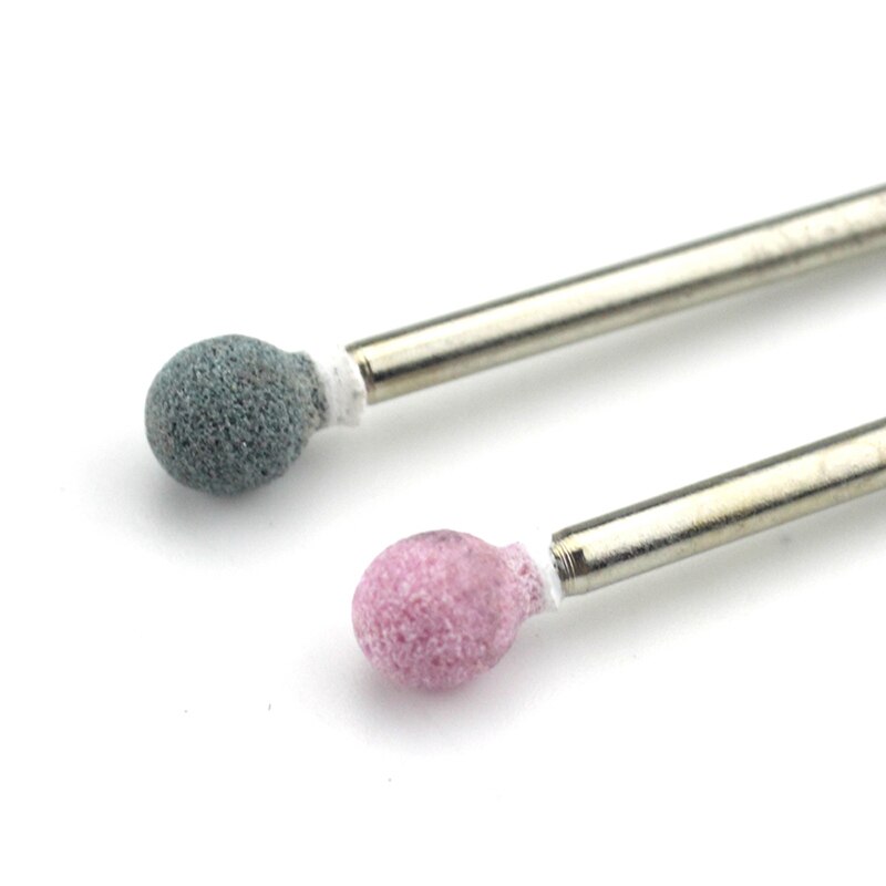 5.3mm korund spik borr fräs keramiska stenar bits elektriska filar manikyr maskin utrustning spik verktyg tillbehör