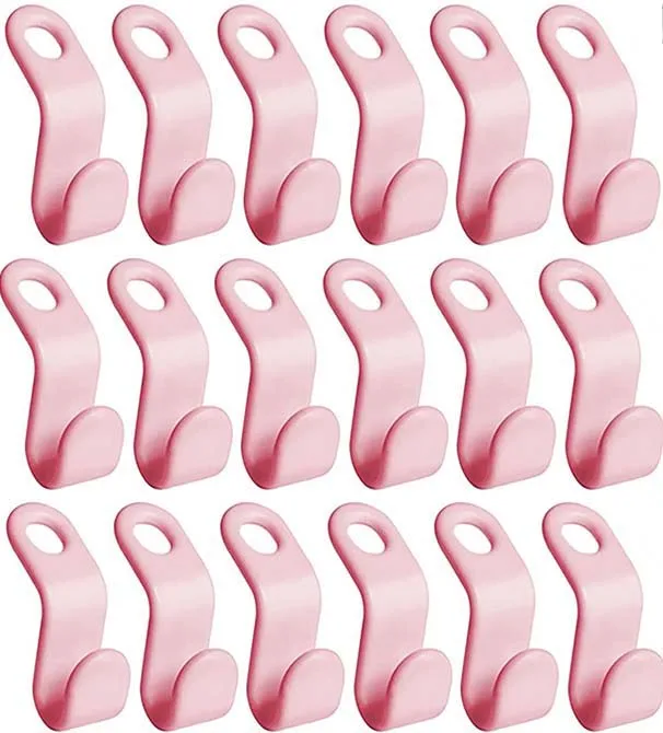 5/10Pcs Clothes Hanger Connector Hooks Cascading Hooks Space Saving Hanger Extenders Hook For Closet Clothes Organizer Hanger: XL / Light Grey