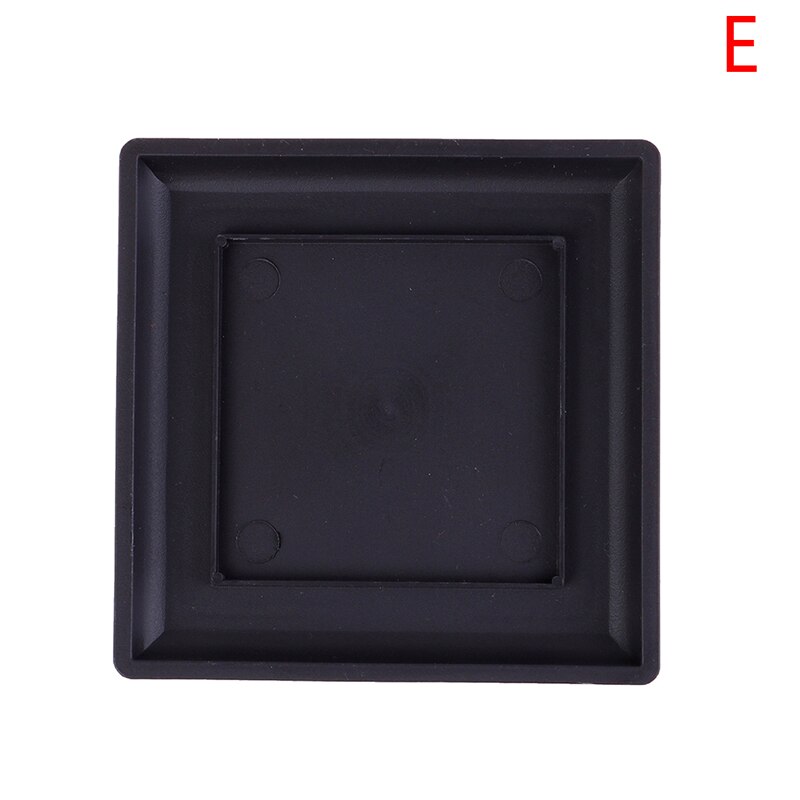 Maceta de plástico de imitación para balcón, macetas cuadradas de plástico para bonsái, cuenco para vivero, jardinera rectangular de imitación: E