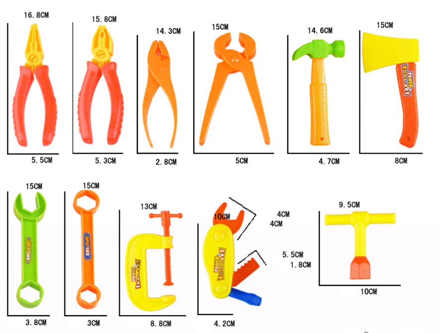 32 stks/set Baby Tool Speelgoed Vroege Onderwijs Kids Pretend Speelhuis Simulatie Reparatie Kit Power Workshop Ingenieur Jongens Gereedschap Speelgoed