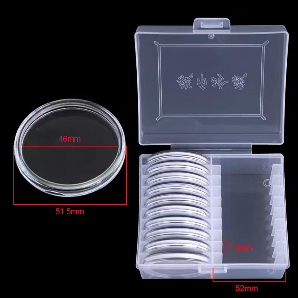 Coin Storage Case 20pcs 16/20/25/27/30/38/46mm Coin Capsules Holder and Protect Gasket Coin Holder Case with Plastic Storage #CW