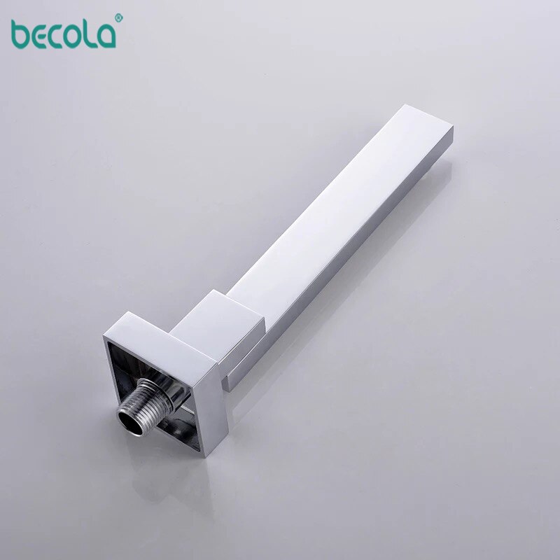 Solid Brass Wall Outlet Wall Mounted Shower Spout Bath Tub Shower Mixer Faucet Spout Filler 180 degree Folding