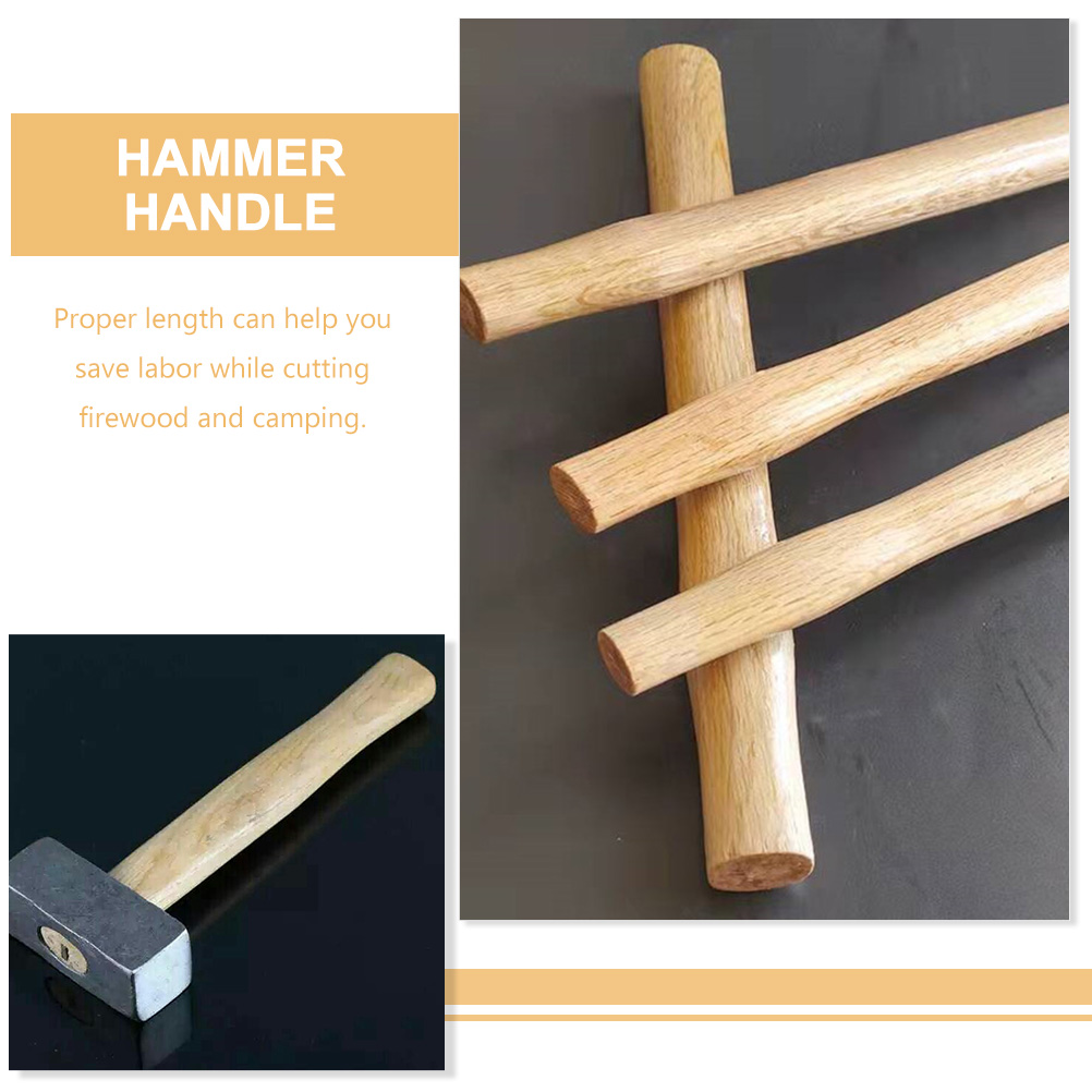 Poignée de marteau en bois, Durable, lisse, Construction de haute classe, utilisation sûre, outils manuels, accessoire de marteau en bois, pièce de rechange