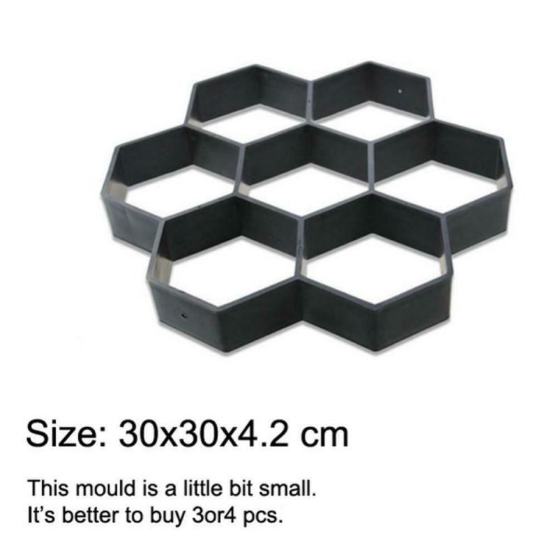 DIY Patio Walk Maker Stepping Stone Concrete Paver Mold Reusable Path Maker Mold Garden Paving Stone Molds 30*30cm