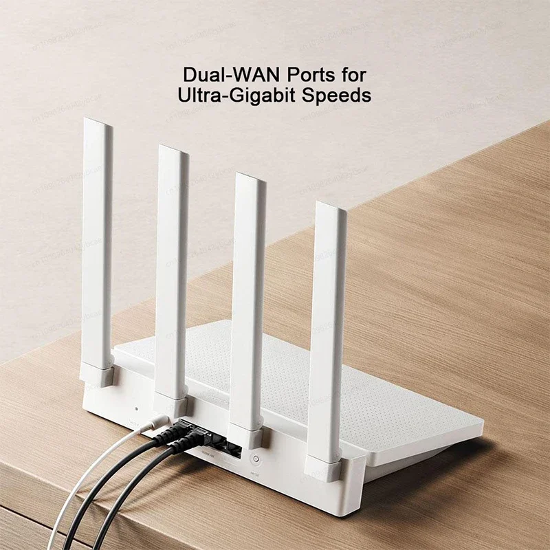 XIAOMI MIJIA Router AX3000T，2.4GHz 5GHz WiFi 6，Dual WAN Port Access LAN LED NFC Connect，Home Office Gaming，Support MIHOME APP