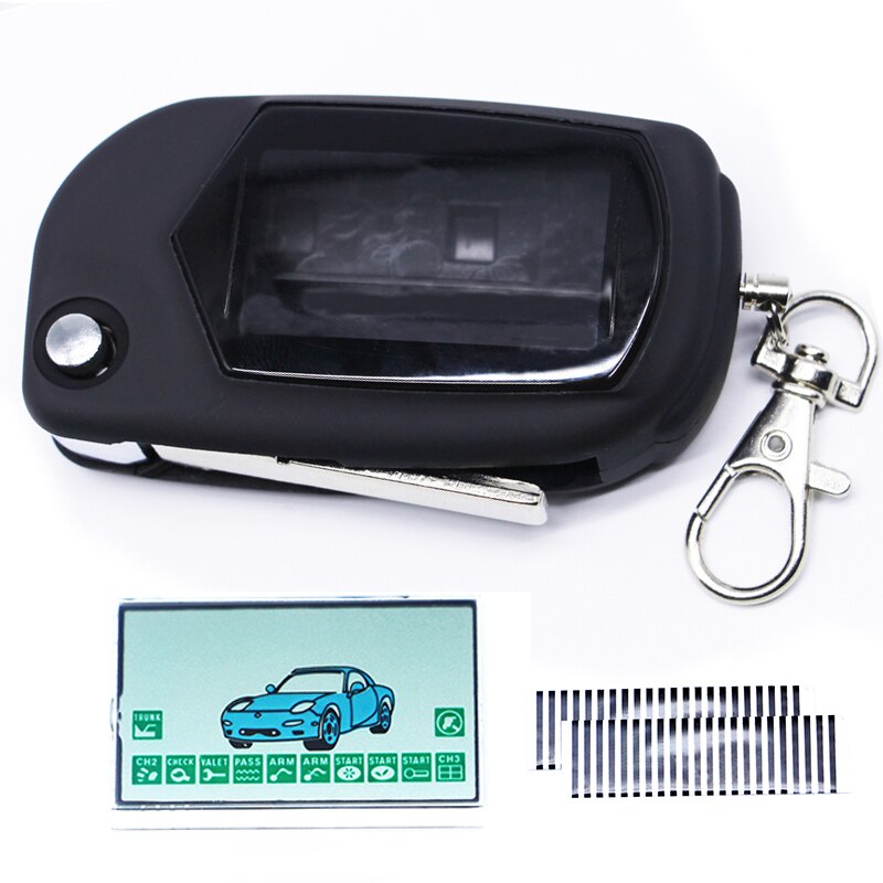 Ongesneden Blade Fob Case Voor Starline B91 B61 A91 A61 Kgb FX-5 FX-7 FX-3 Jaguar Ez-Een EZ-6 EZ-5 ez-Alpha Ez-Beta EZ-3 Ez-Een: case and Lcd2