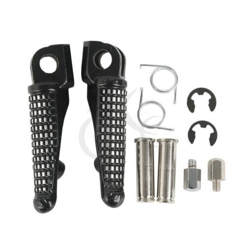 Black Front Footrest Foot Pegs For Kawasaki Ninja ZX6R ZX10R ER6F ER6N 650R ZX6R