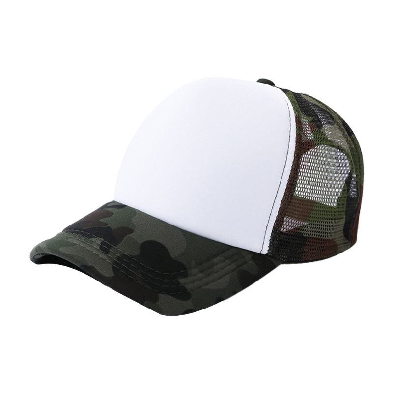 Camouflage mesh baseball pet ademend snapback hiphop zonnehoed verstelbare heren dames golf tennis zonnehoed klep: A