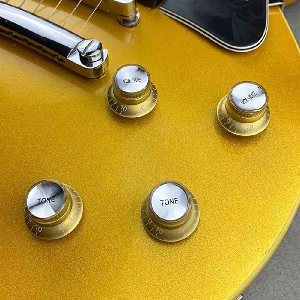 4 pezzi chitarra elettrica tono pulsante di controllo del volume manopola 2 toni + 2 volume per Gibson EPI LP ST accessori originali per chitarra elettrica