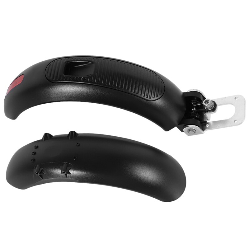 Set of 2 Front and Back Scooter Fenders, Scooter Wheel Mud Protection Kit, Black