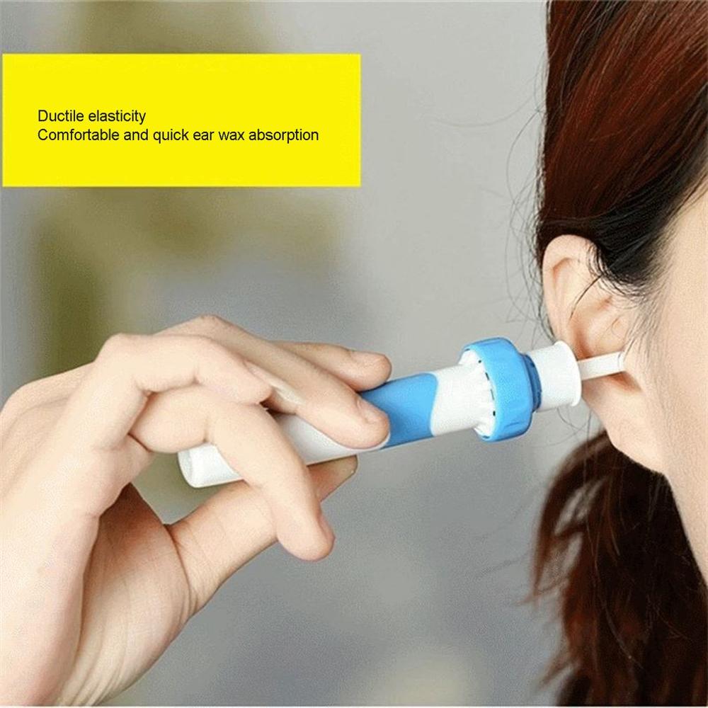 Automatic Electric Ear Cleaner Ear Wax Removal Tool Flexible Silicone Soft Vacuum Suction Painless Ear Wax Remover Cleaning Tool