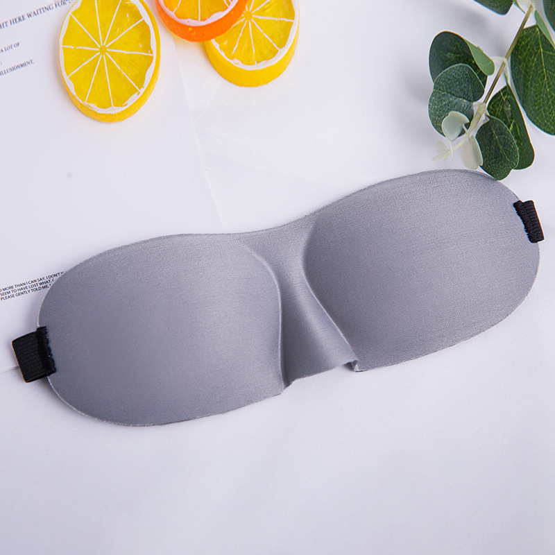 1pc unisex 3d silmäsuojaa nukkumismaski silmiensuoja varjostinlappu matkustaminen rentoutuminen silmienhoitotyökalut tarvikkeet naisille miehille: (01) harmaa