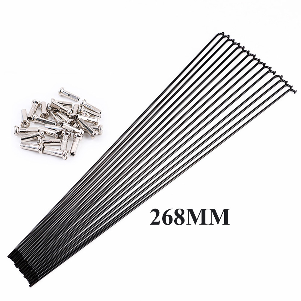 12 Stck Speichen 12 X Gerade Zug Speichen 14G 2,0 Mm Edelstahl Schwarz   Starke Fahrrad Speichen Fr Rennrad Und MTB