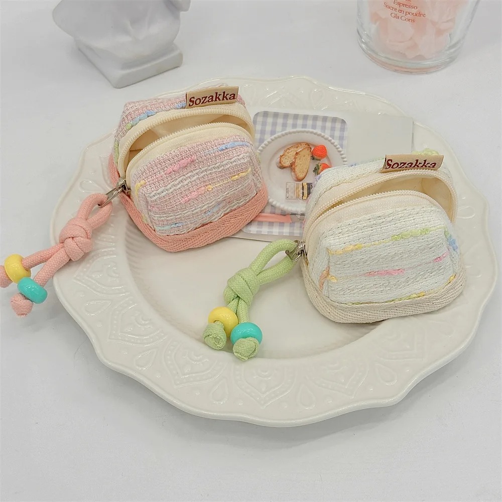 Śliczne przenośne etui na słuchawki Mała portmonetka na monety Biżuteria Mini torba do przechowywania Kobiety Dziewczyny Etui Kawaii Torba podróżna Dekoracje